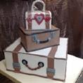 TORTA MATRIMONIALE TEMA VIAGGIO  BAULI 